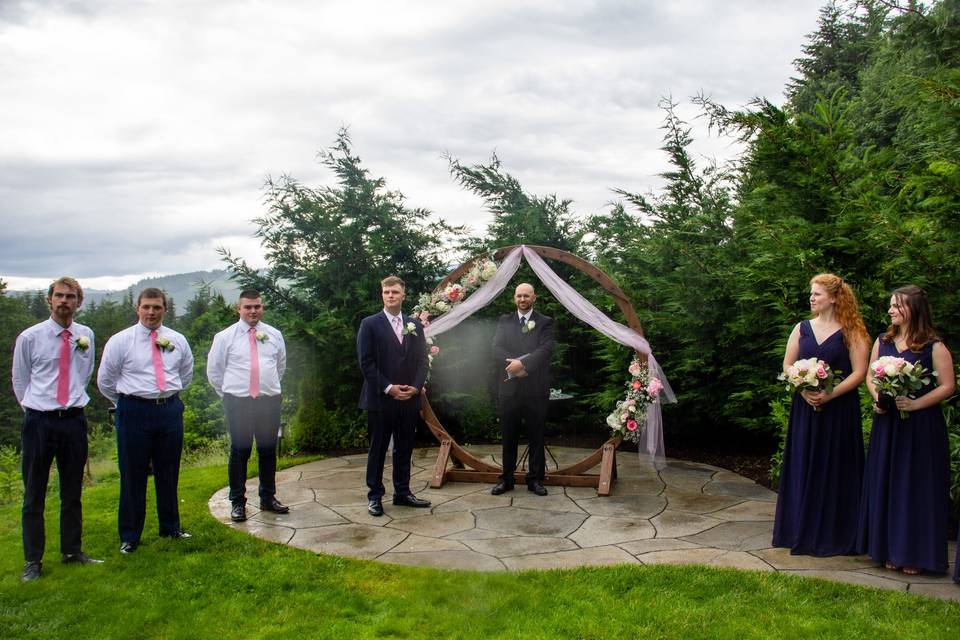 Awaiting the bride