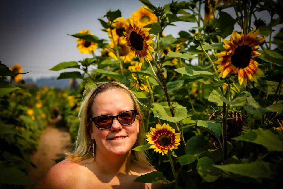 Getting lost in the sunflowers