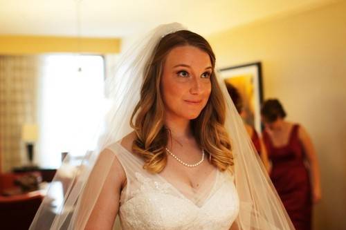 Bride in veil