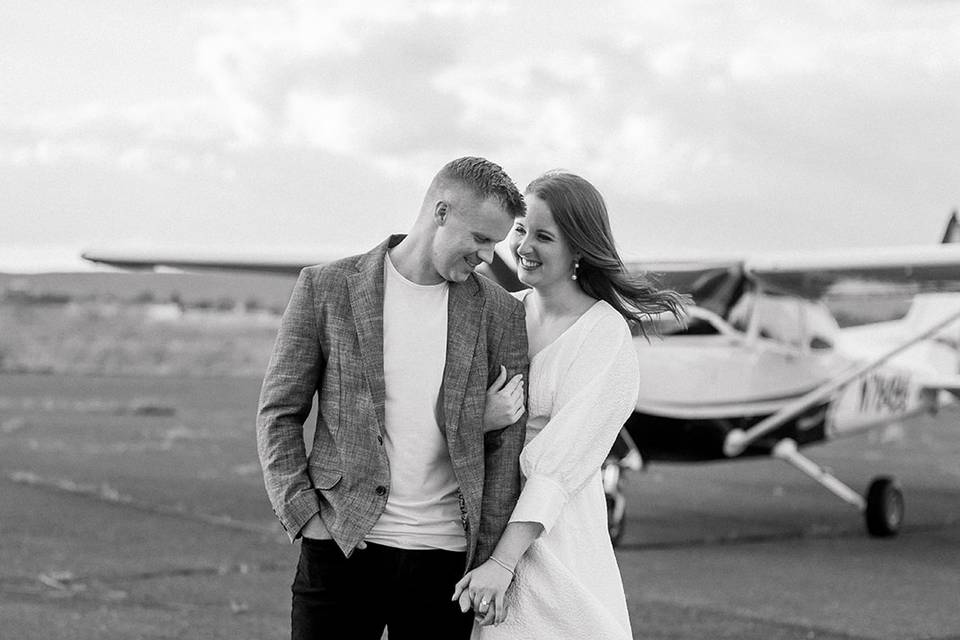 An airport engagement