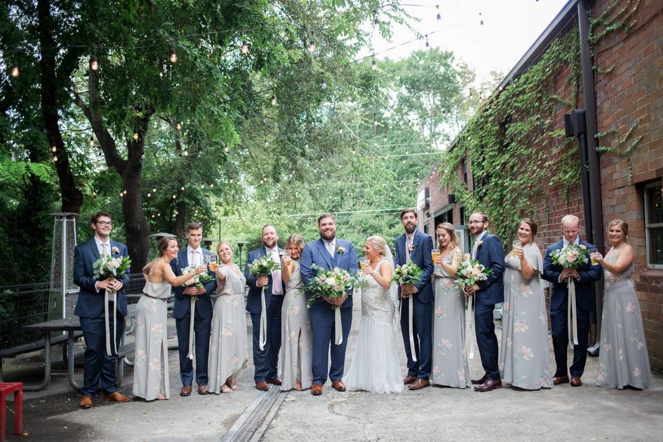 Fun wedding party photos - Christine Quarte Photography