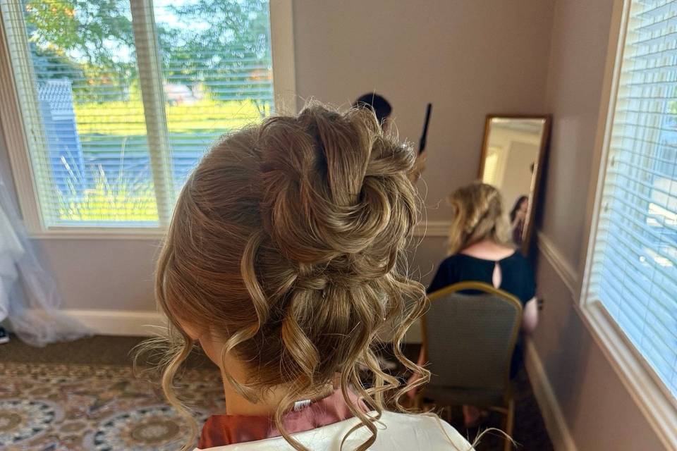 Bridal updo