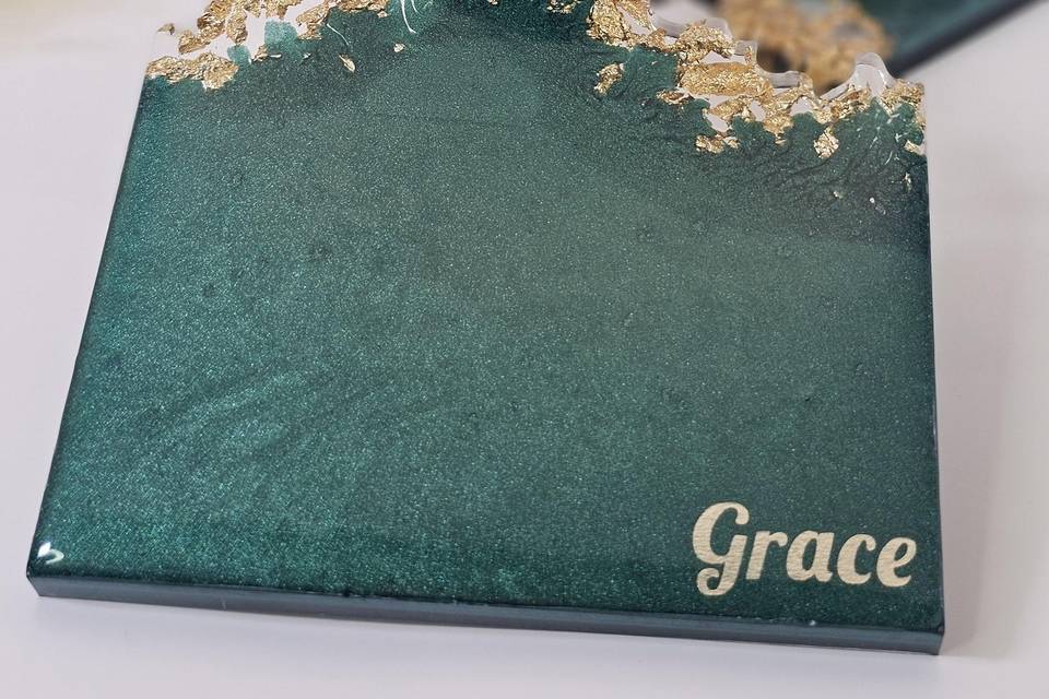 Green Square Geode coaster