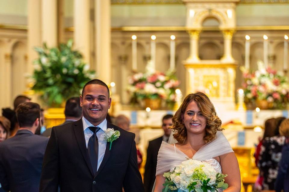 Traditional church wedding
