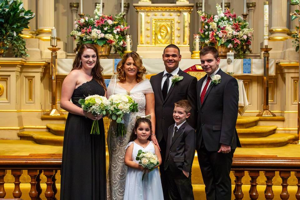 Traditional church wedding