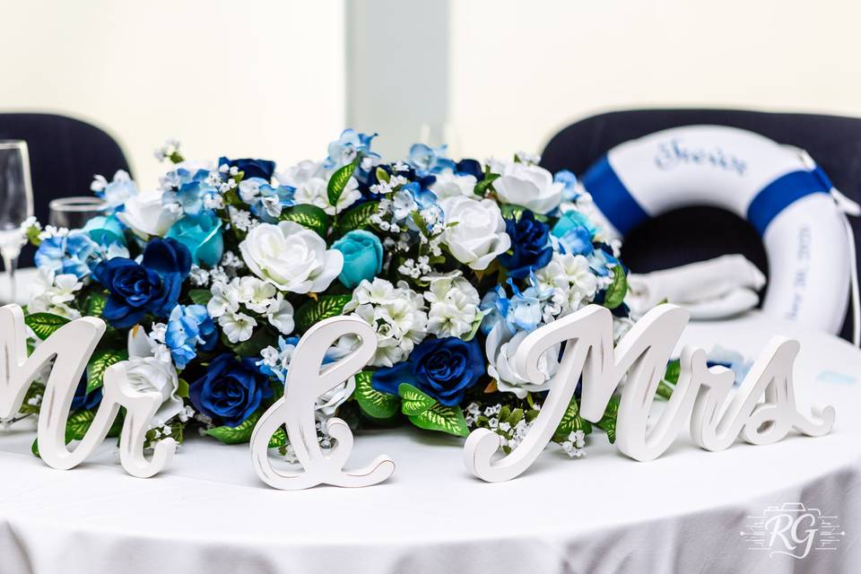 Nautical themed wedding