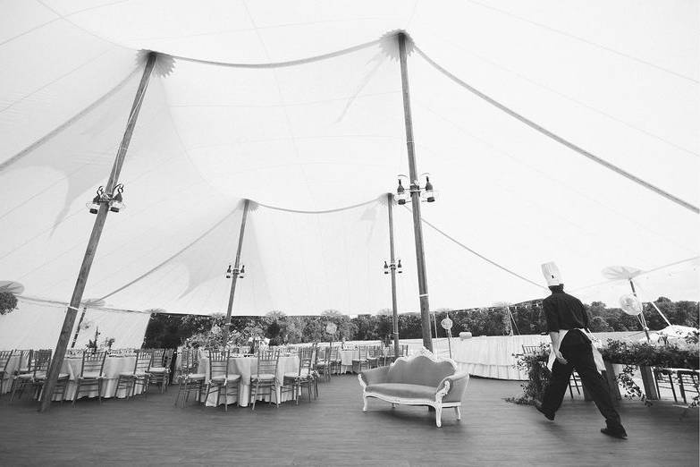 Wedding reception area