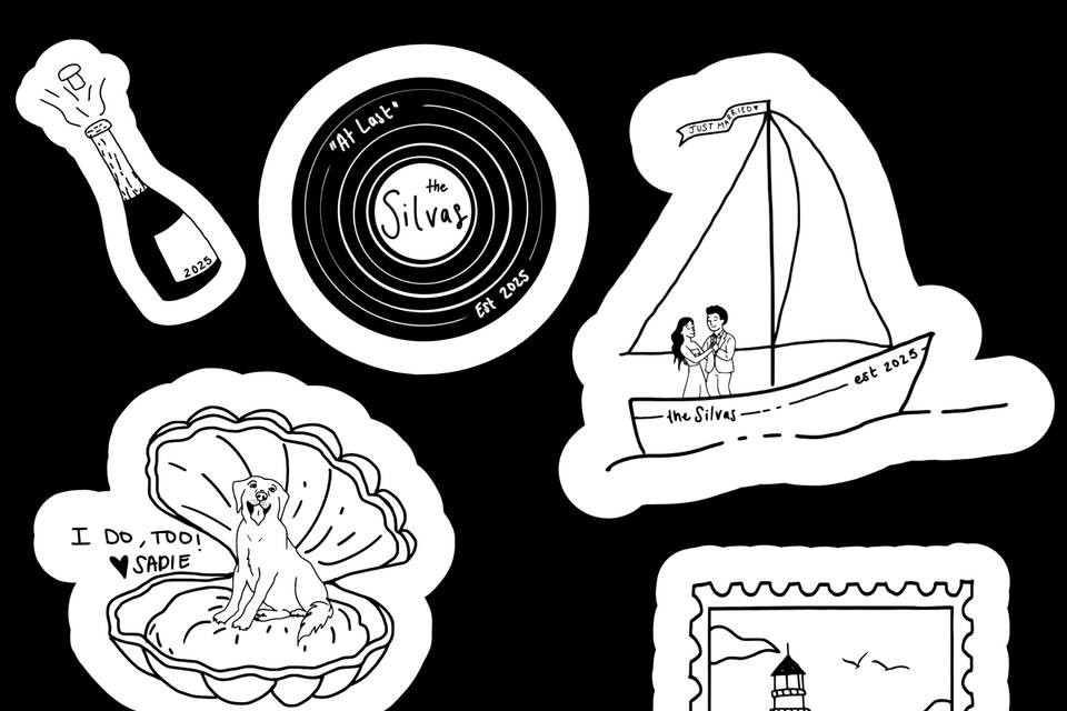 Sticker package example