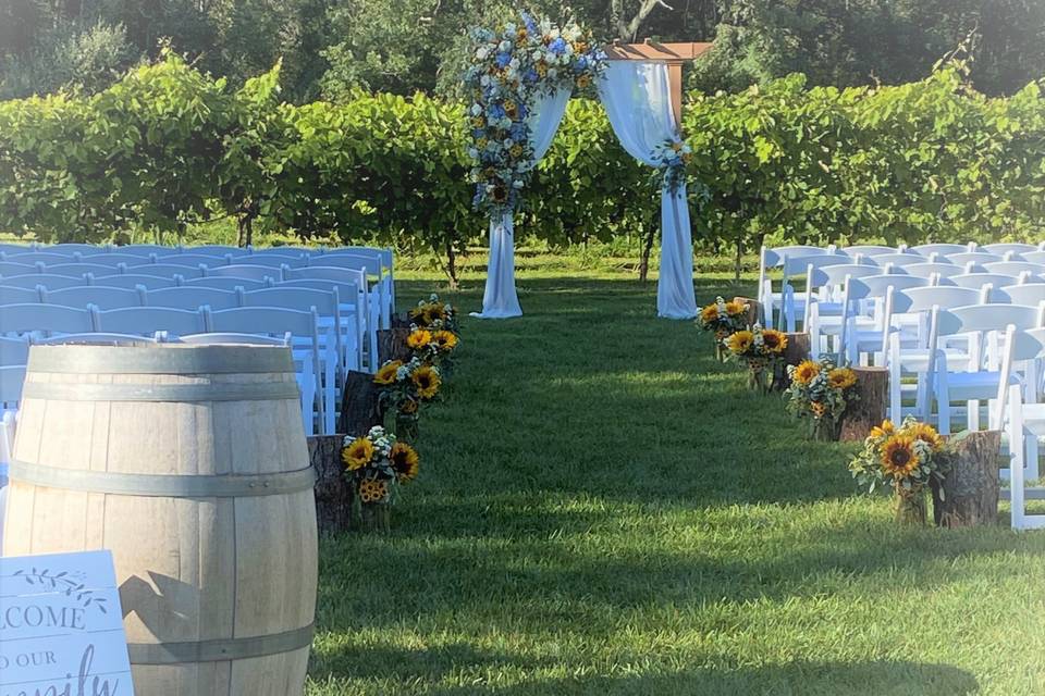 Summer Wedding at the Winery