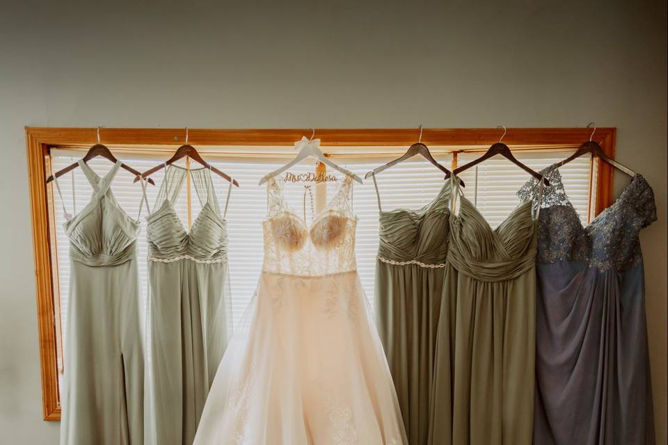 Dresses for the bridal party