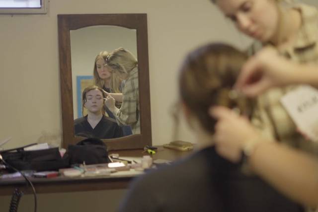 Emma getting ready