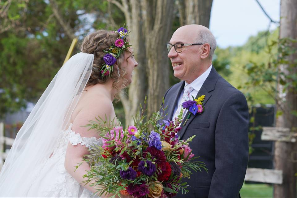 Emily + father