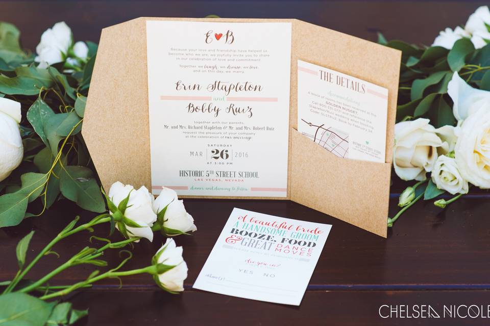 Wedding invitation card