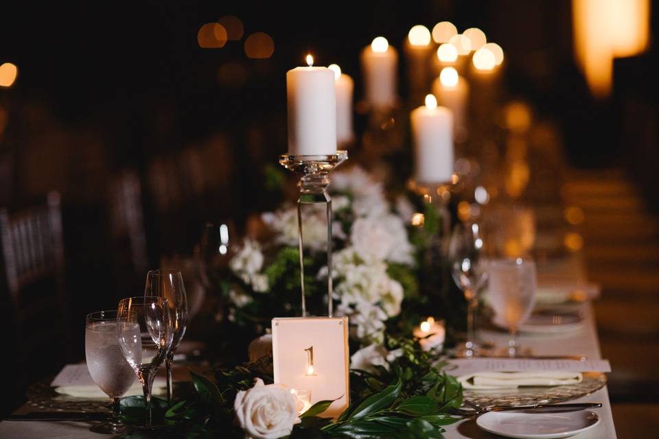 Candle centerpieces