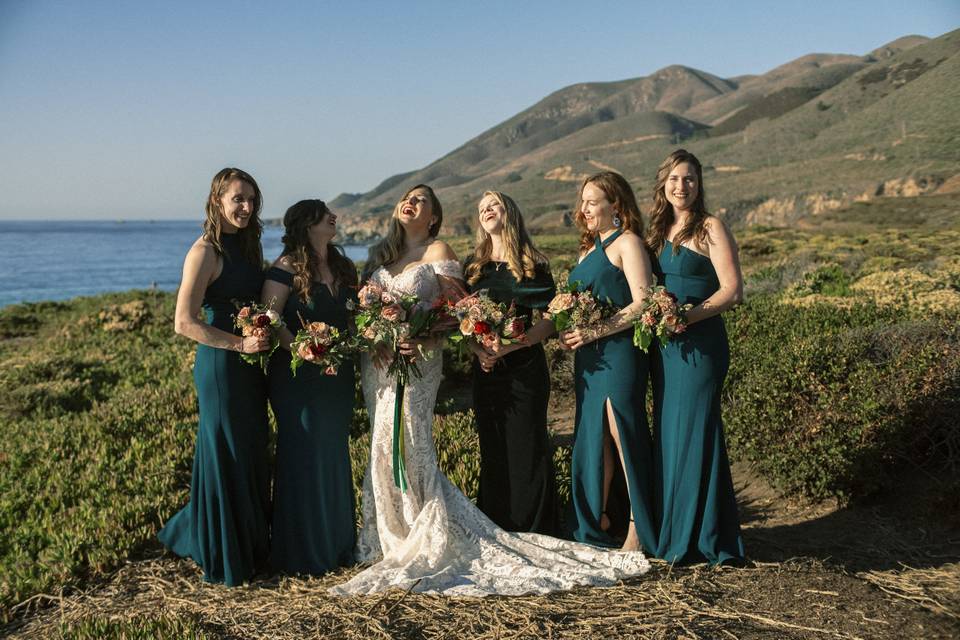 Bridesmaids Big Sur California