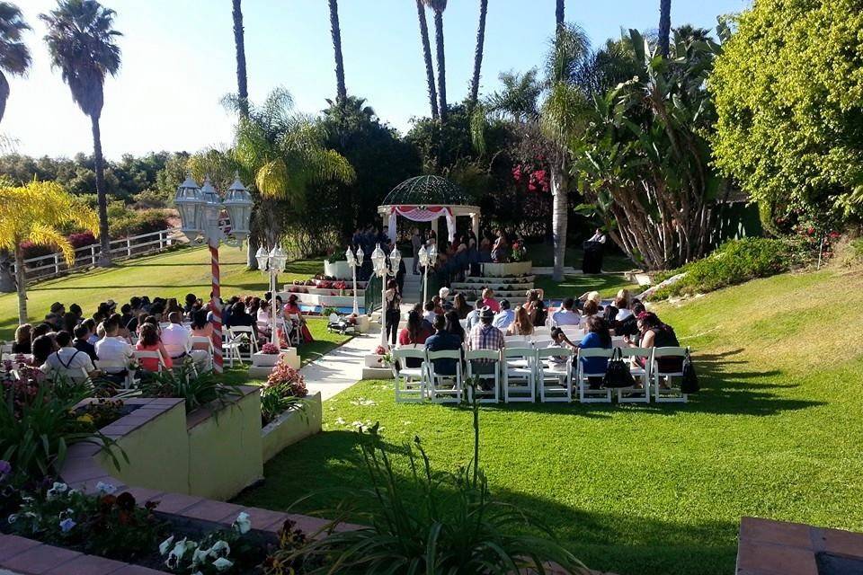 Outdoor wedding venue