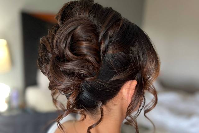 Soft, messy updo