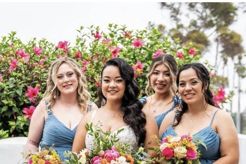 Bride & BP hair & makeup