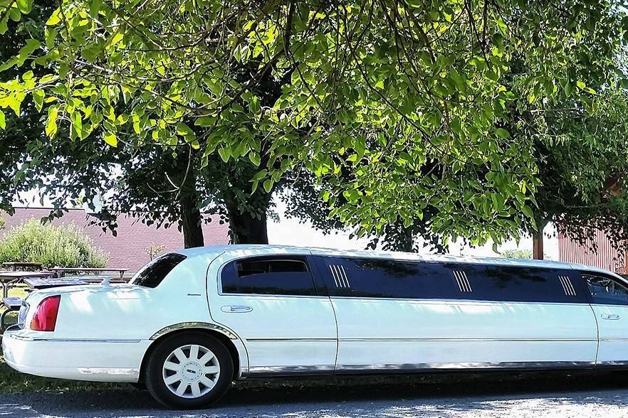 White limousine