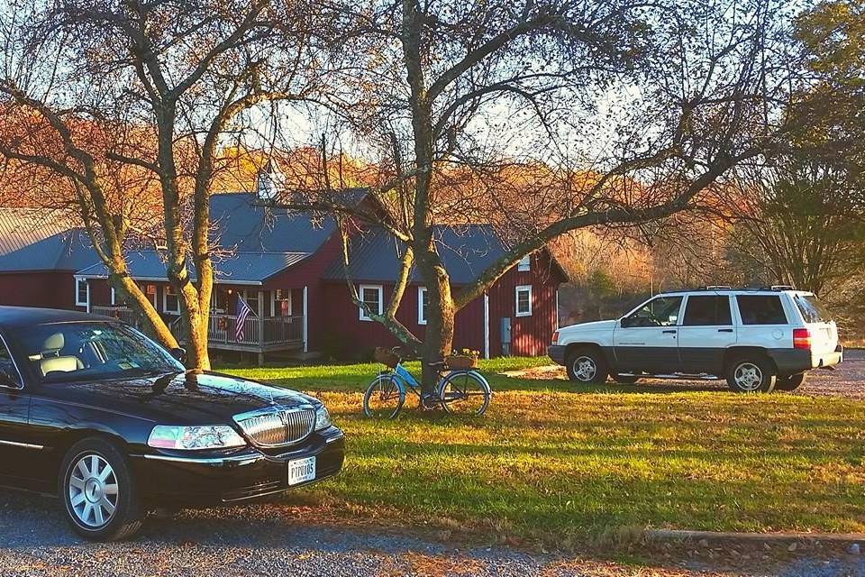 Black Lincoln limousine