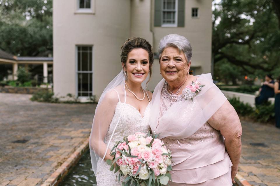 Bride and grandmother