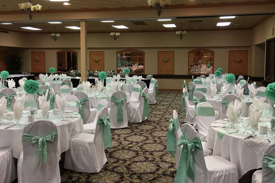 Reception hall and dance floor