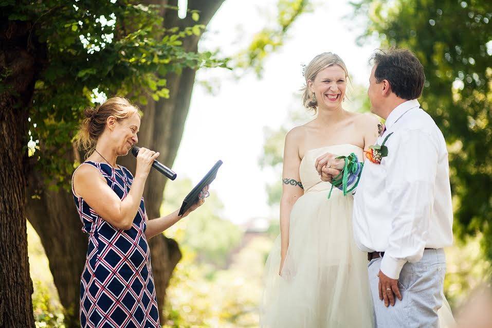 Wedding with puppy