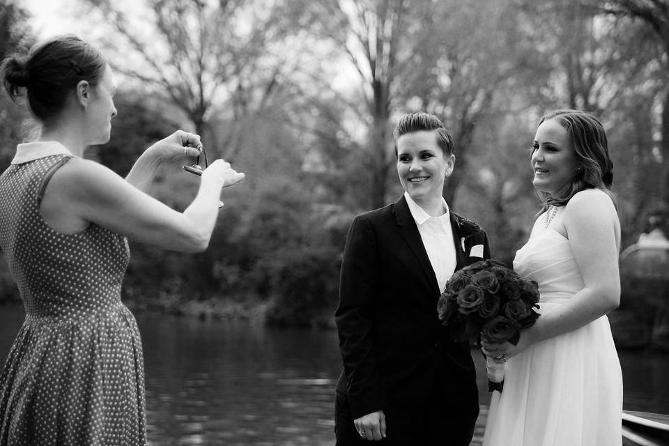 Shakespeare garden wedding, central park