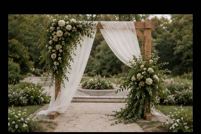 Arch and floral photo