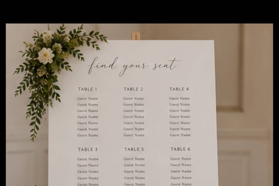 Custom seating chart