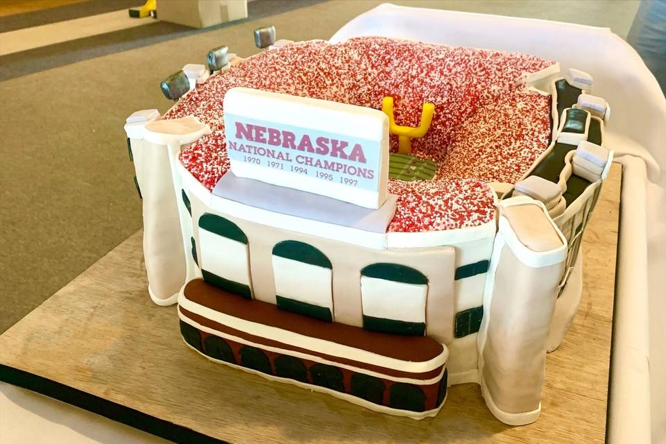 3D Stadium Groom's Cake