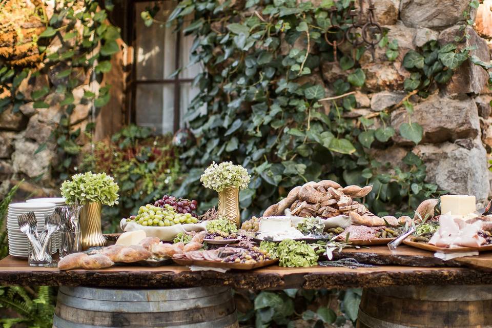 Cheese & charcuterie station