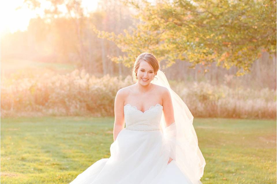 Blushing bride | Photo by: Sami Rene Photography