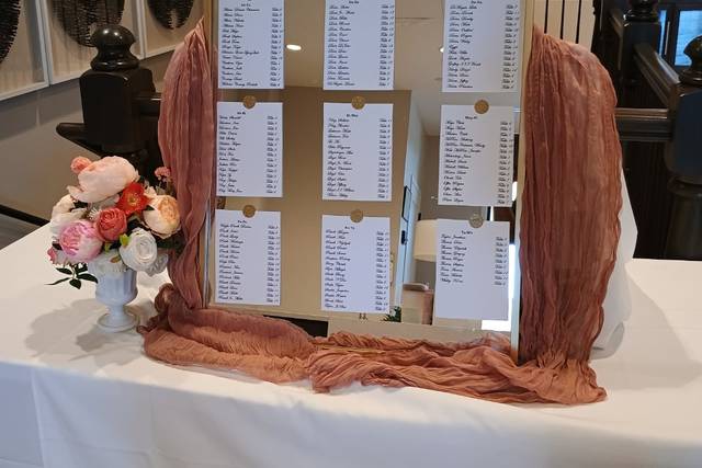 Mirror seating chart