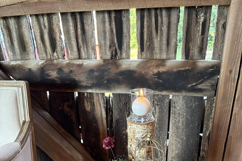Moss & Log Centerpiece