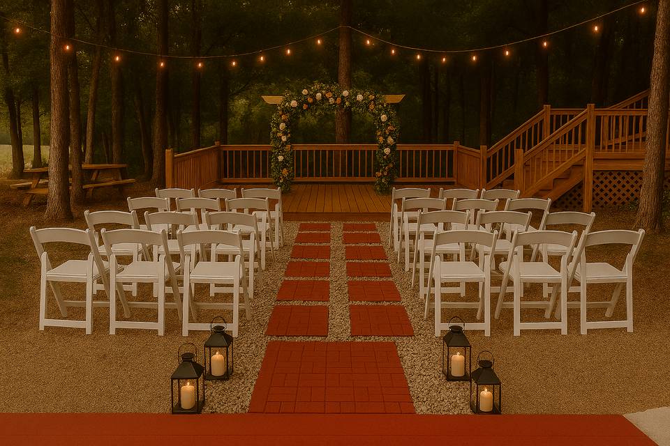 Deck Wedding Stage