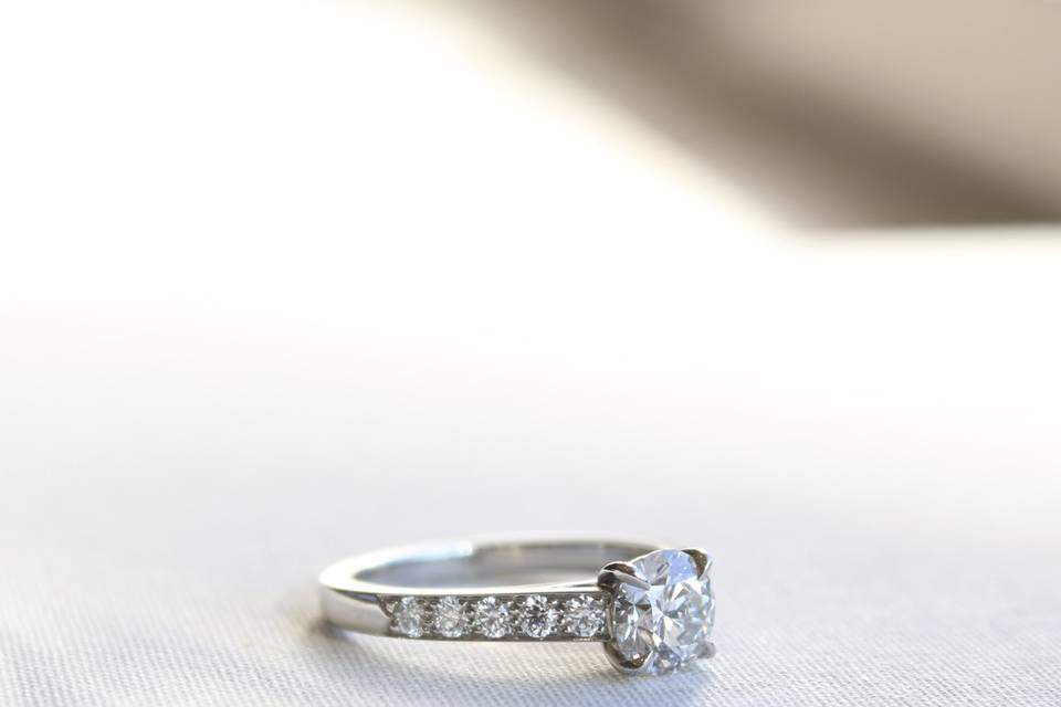 Diamond Ring & Wedding Band