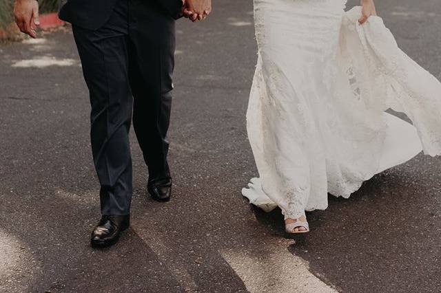 Bride and Bouquet