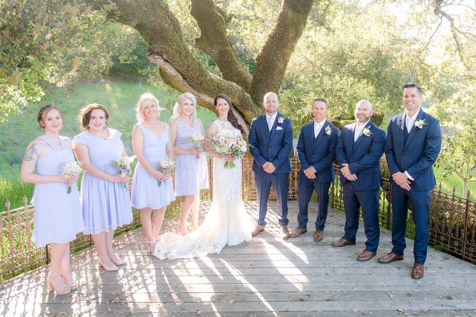 Groom and Groomsmen goofing off