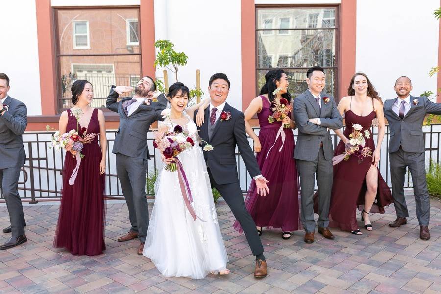 Goofy groomsmen