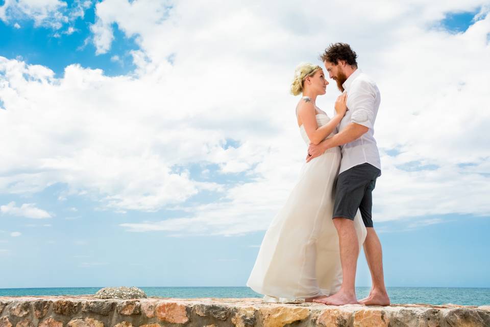 Blue sky photo backdrop