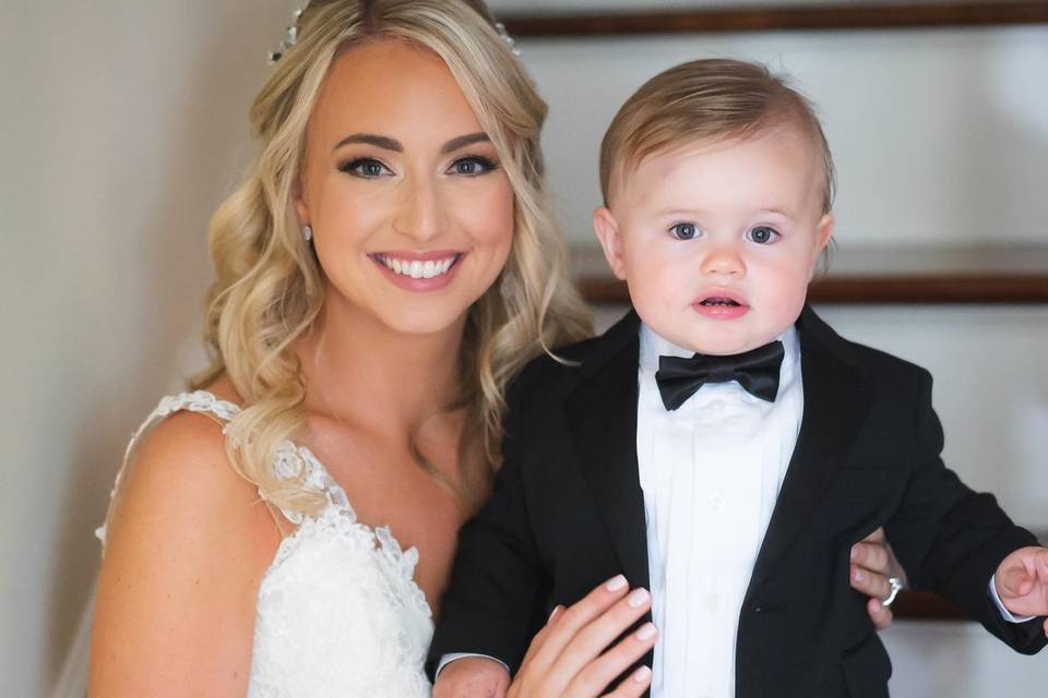 Rachel and her ring bearer