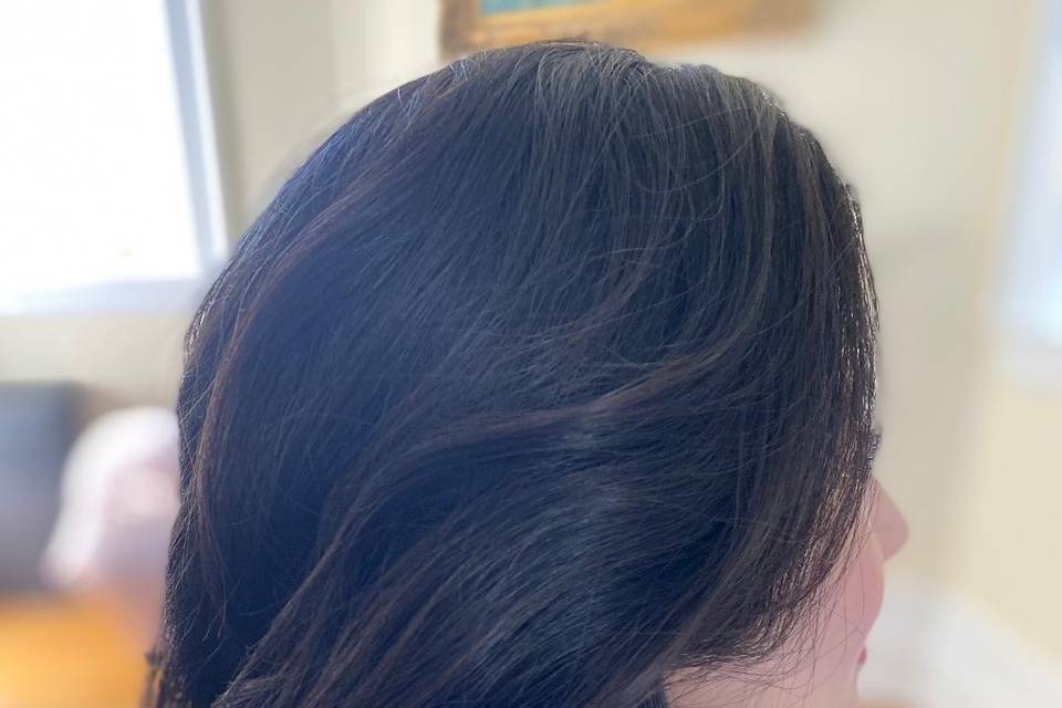 Bride side hair