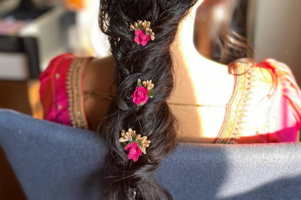 Flowers in hair