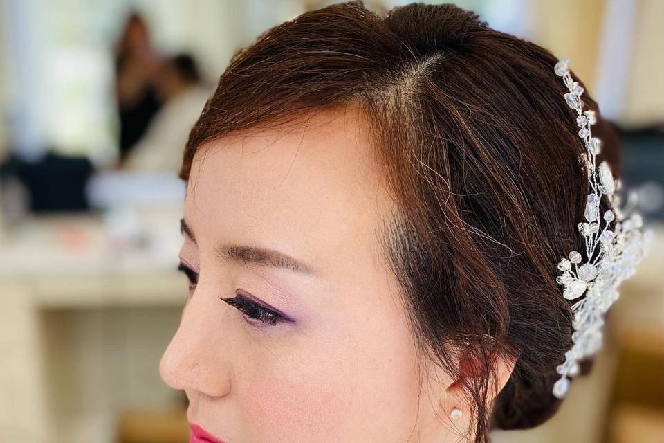 Pink purple eyeshadow