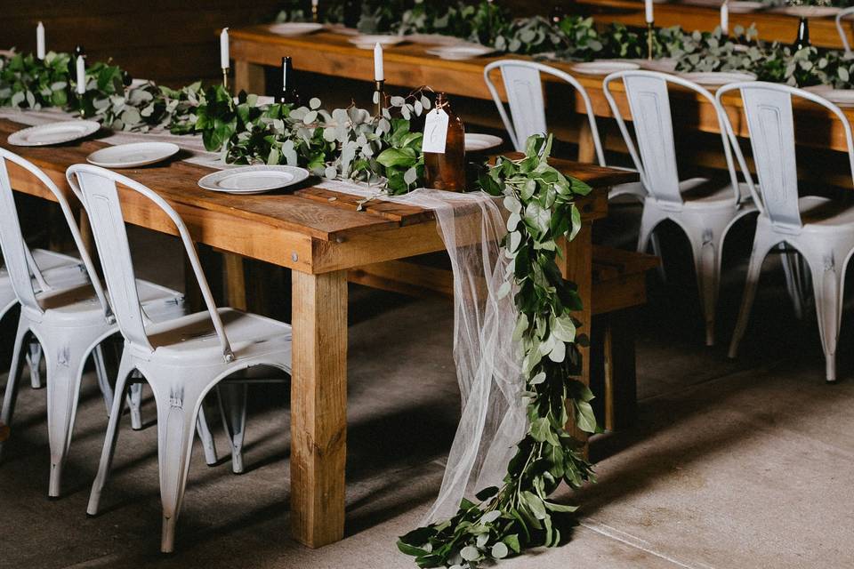 Barn Interior with Decor