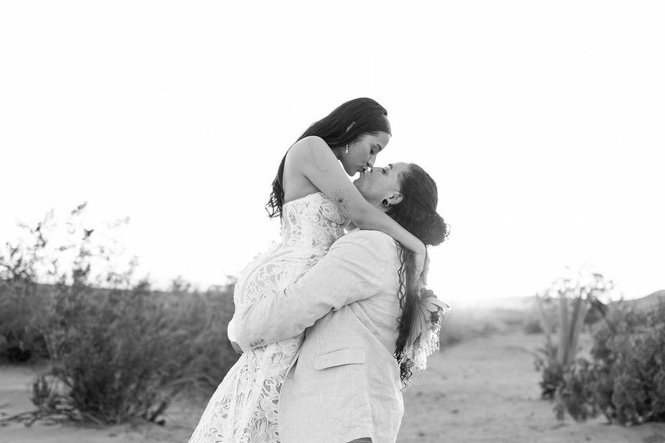 Sunset kiss