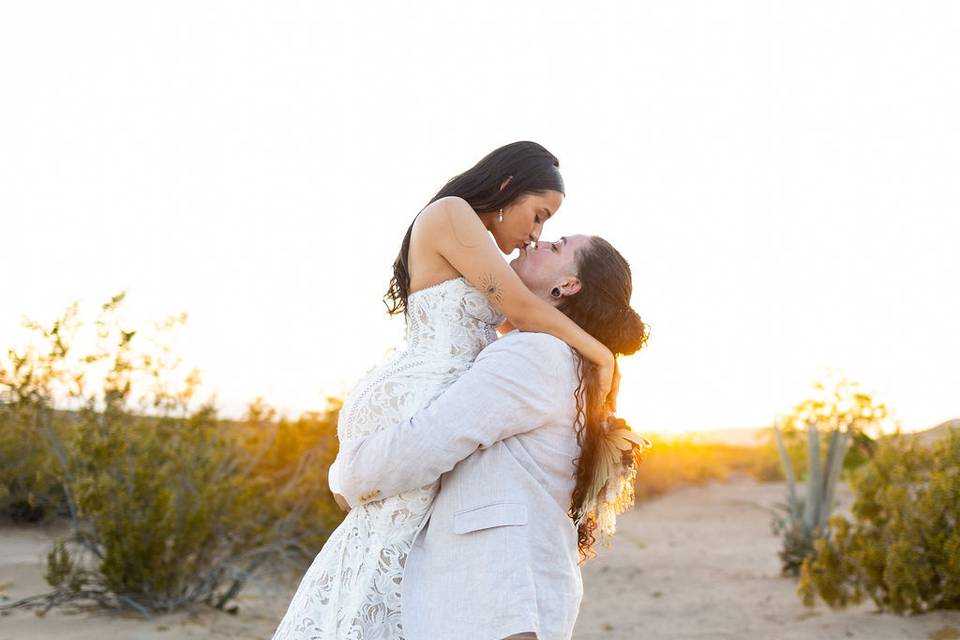 Sunset kiss