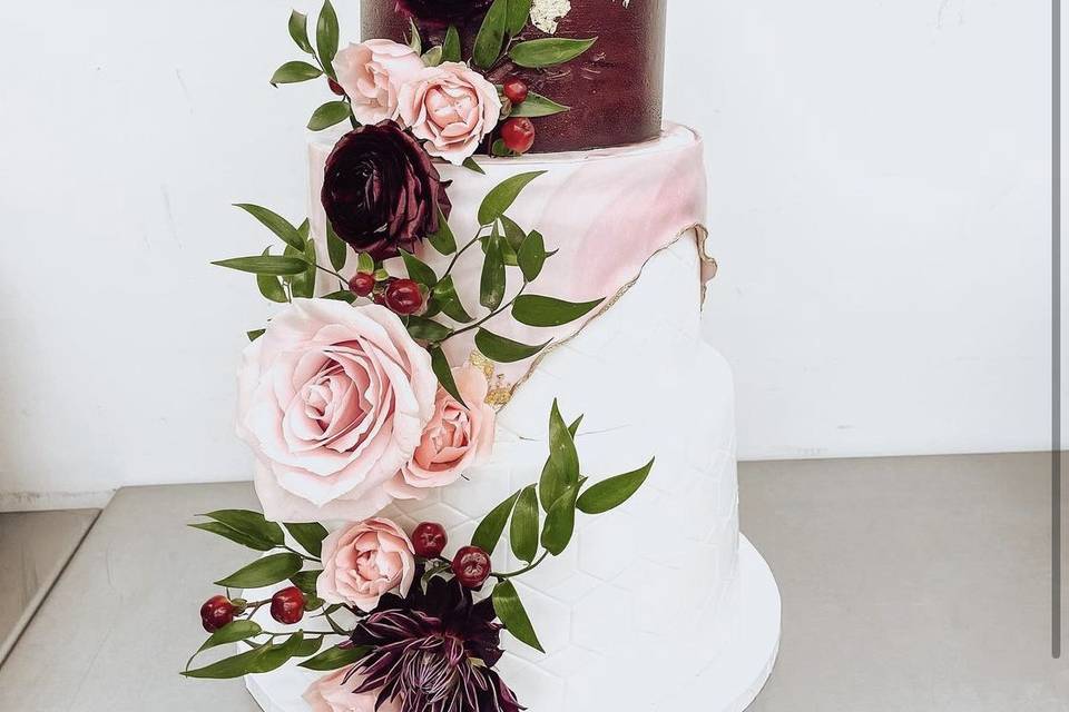 3-Tier Custom Wedding Cake