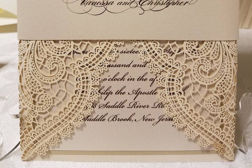 Vellum Wrap Invite & Wax Seal